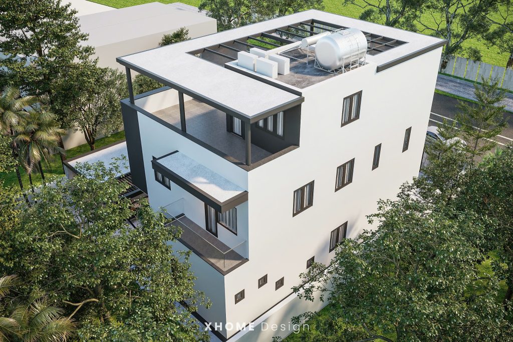 Kiến trúc biệt thự mái bằng