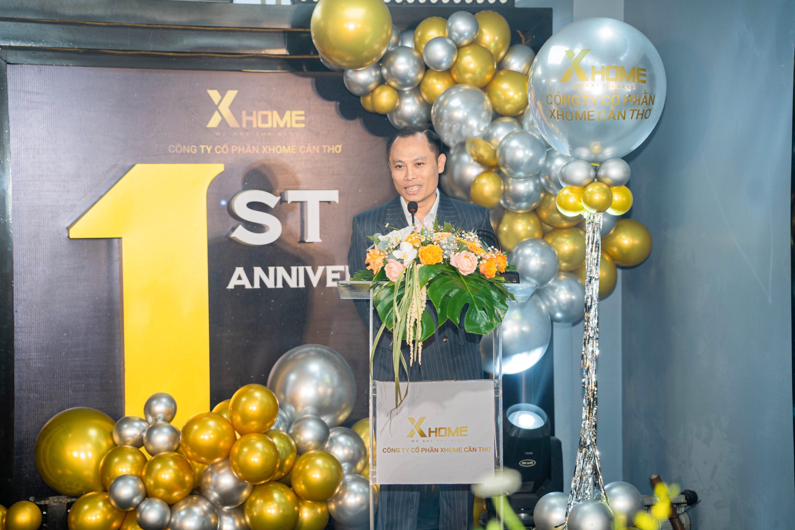 Ông Phí Quang Thụy – Giám đốc XHOME Cần Thơ chia sẻ tại buổi lễ.